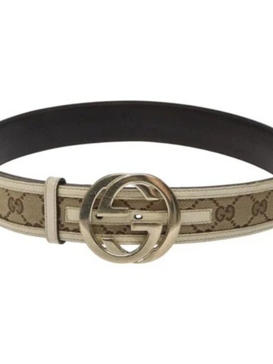 GUCCI GG Canvas Belt 35.4\